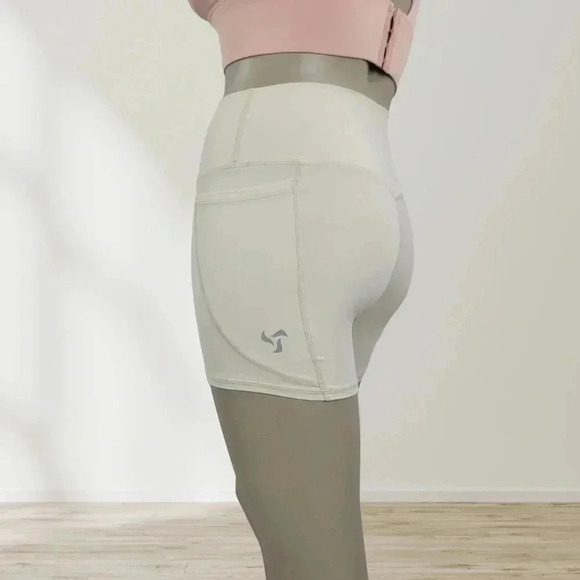 Pedigree Sportswear Pants - Pedigree eMPWR Women High-Waist Workout Shorts | Dual Pockets | No Front Seam